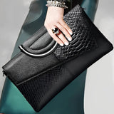 Nytheria | Black Textured Leather Handbag – Bold & Sophisticated - in Black | Arvea Bags