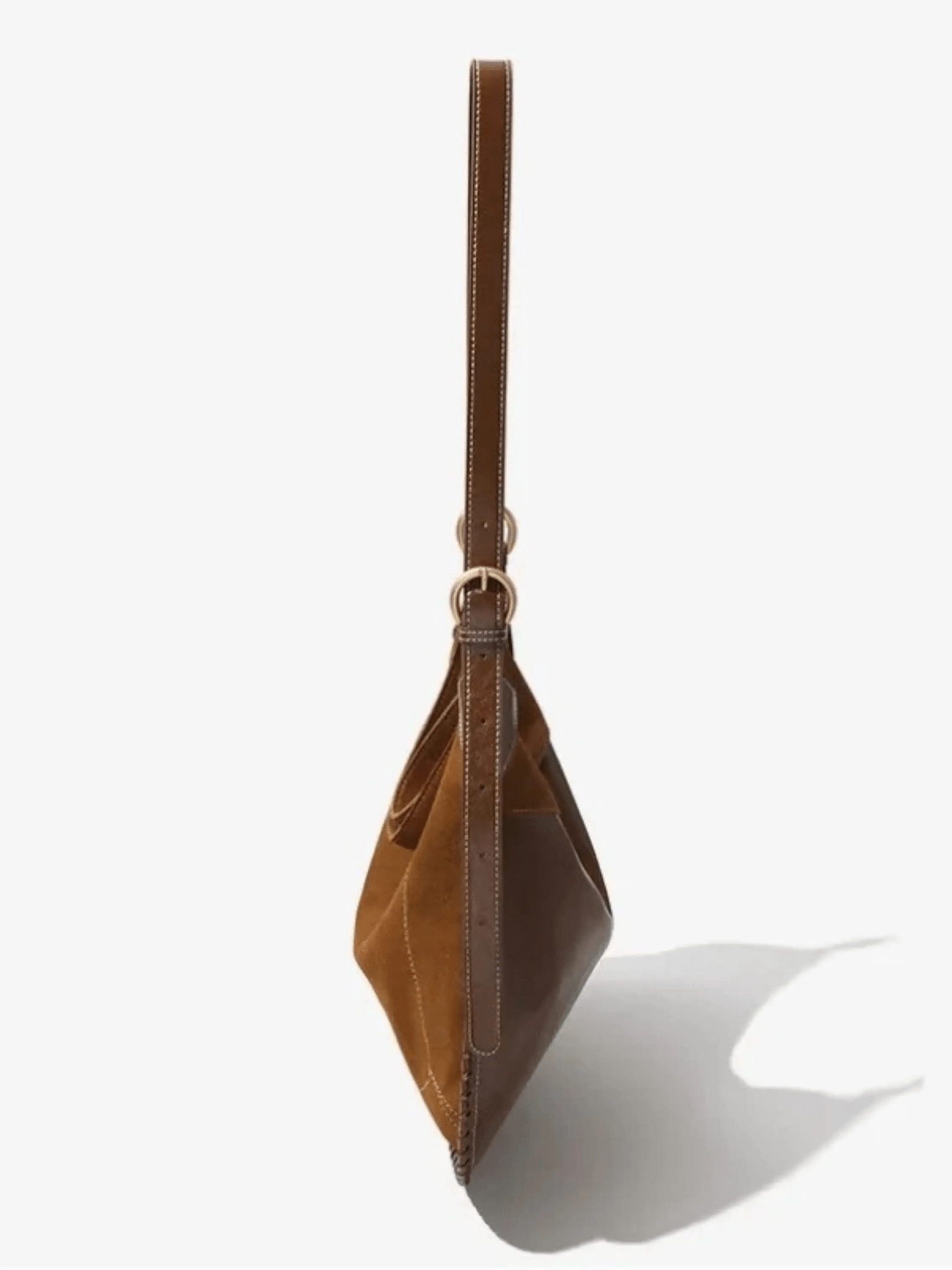 Nyxaria | Luxe Suede Leather Hobo Bag – Effortlessly Chic - in Dark Brown | Arvea Bags