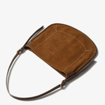 Nyxaria | Luxe Suede Leather Hobo Bag – Effortlessly Chic - in Dark Brown | Arvea Bags