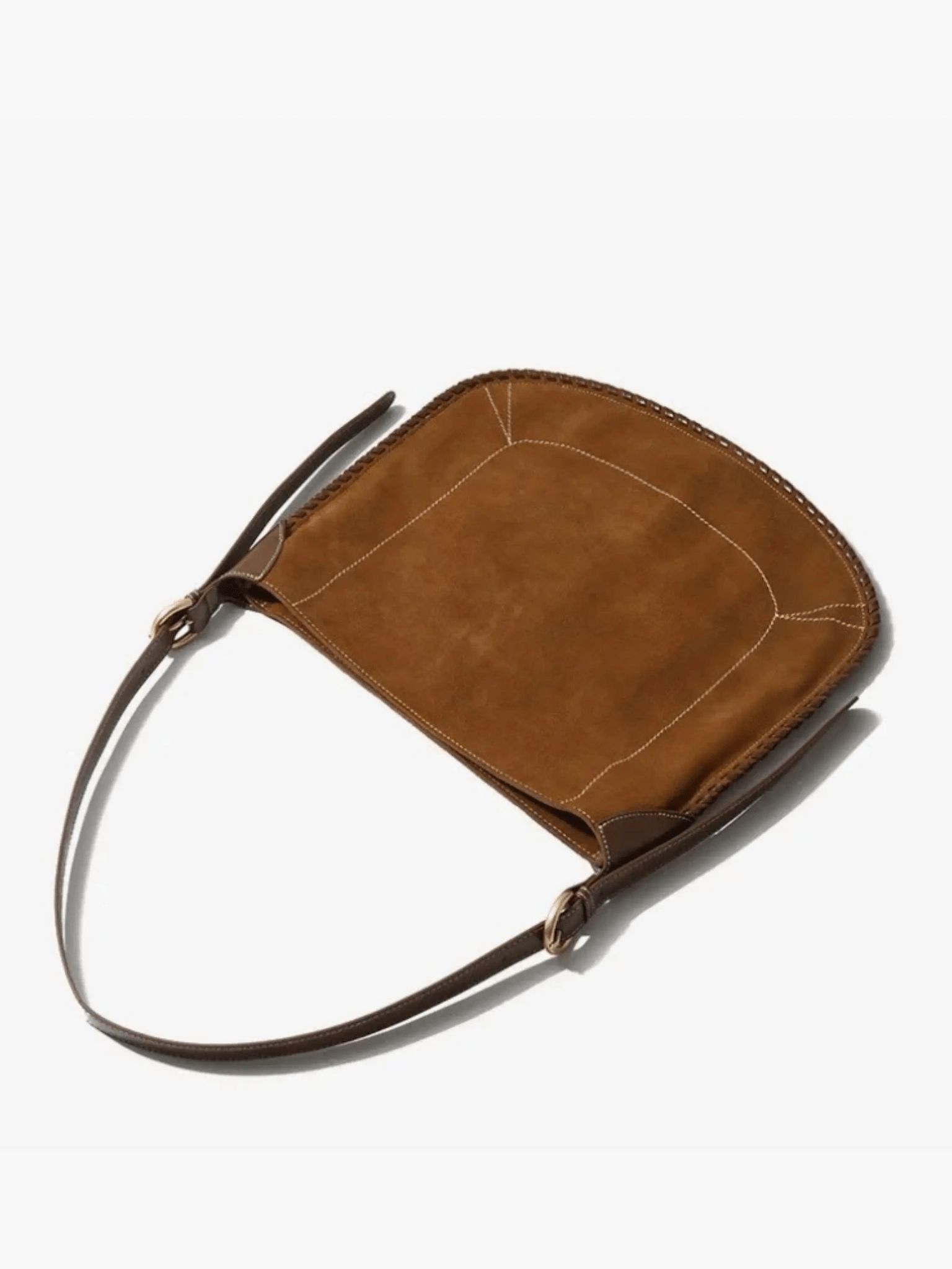 Nyxaria | Luxe Suede Leather Hobo Bag – Effortlessly Chic - in Dark Brown | Arvea Bags