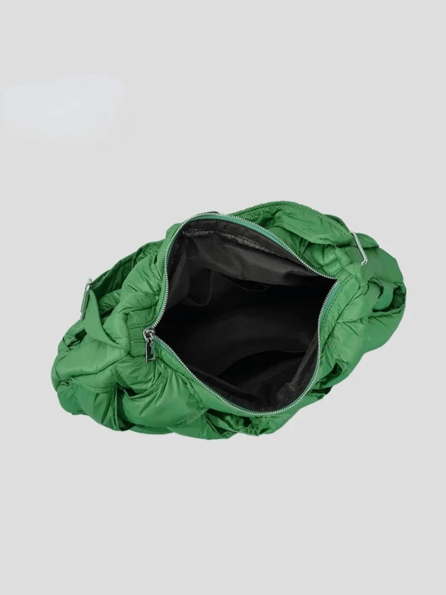 Olivia | Quilted Shoulder Bag – Modern & Minimalist Woven Design - in Green | Arvea Bags