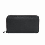 Ondine | Vibrant Leather Zip - Around Wallet – Chic & Functional Luxury - in Black | Arvea Bags