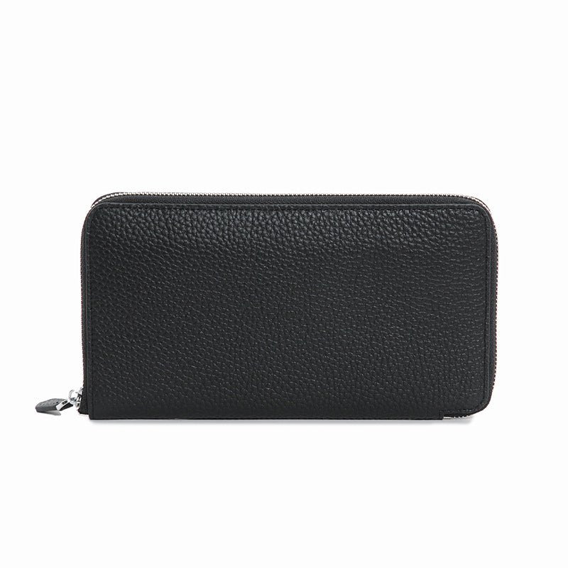 Ondine | Vibrant Leather Zip - Around Wallet – Chic & Functional Luxury - in Black | Arvea Bags