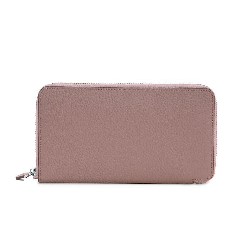 Ondine | Vibrant Leather Zip - Around Wallet – Chic & Functional Luxury - in Light Pink | Arvea Bags