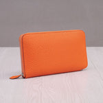 Ondine | Vibrant Leather Zip - Around Wallet – Chic & Functional Luxury - in Orange | Arvea Bags