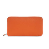 Ondine | Vibrant Leather Zip - Around Wallet – Chic & Functional Luxury - in Orange | Arvea Bags