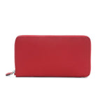 Ondine | Vibrant Leather Zip - Around Wallet – Chic & Functional Luxury - in Red | Arvea Bags