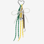 Oriantha | Pearl Bow Charm – Elegant, Feminine & Timeless - in Green | Arvea Bags