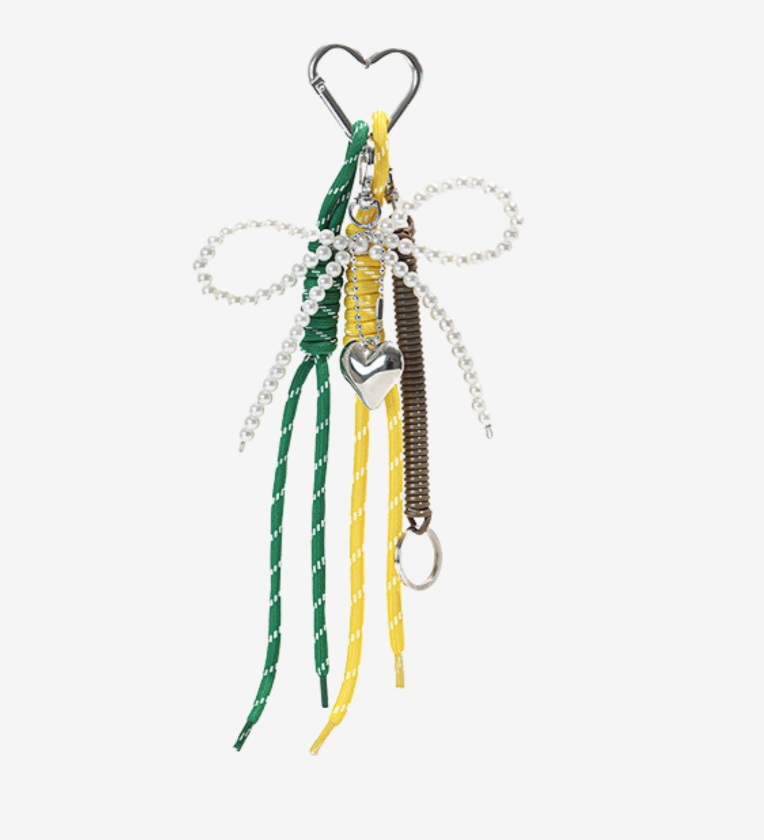 Oriantha | Pearl Bow Charm – Elegant, Feminine & Timeless - in Green | Arvea Bags