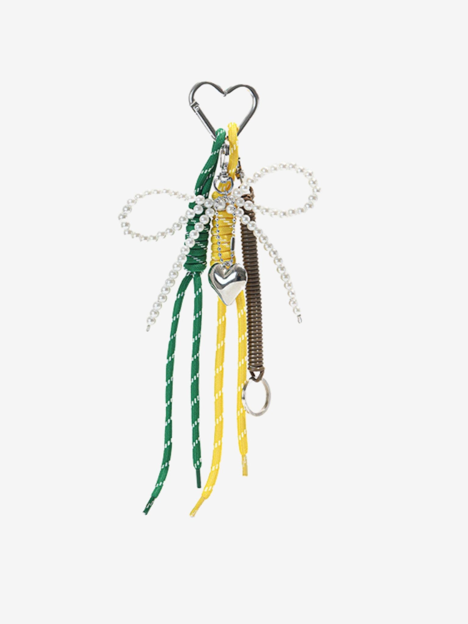 Oriantha | Pearl Bow Charm – Elegant, Feminine & Timeless - in Green | Arvea Bags
