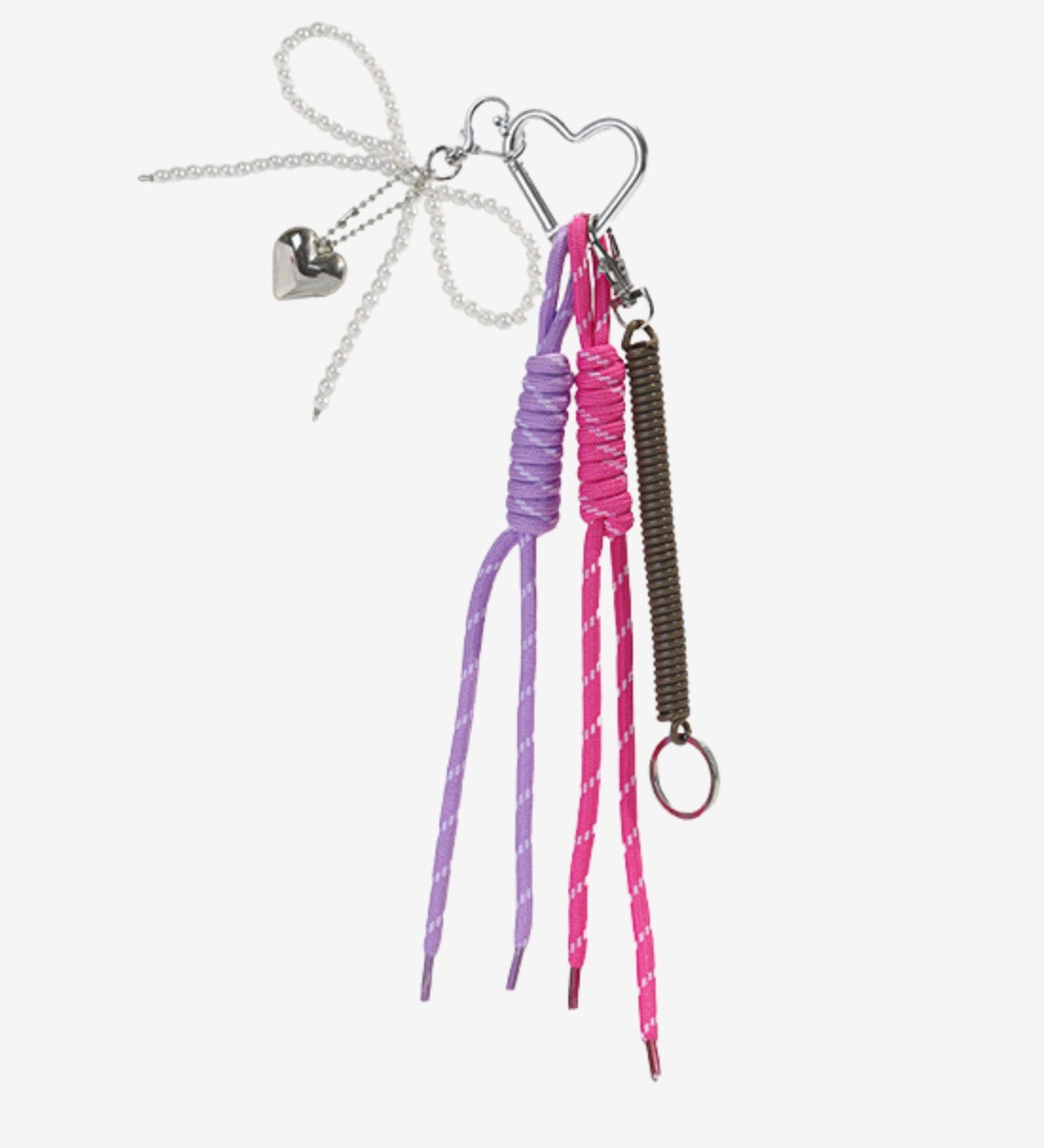 Oriantha | Pearl Bow Charm – Elegant, Feminine & Timeless - in Purple | Arvea Bags