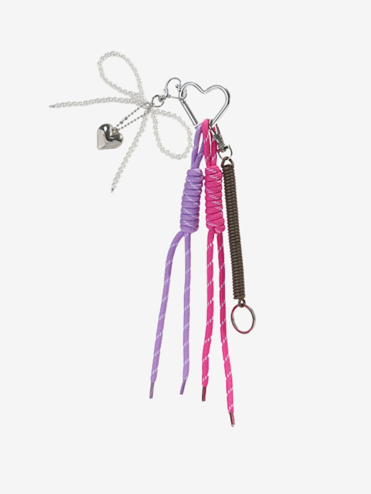Oriantha | Pearl Bow Charm – Elegant, Feminine & Timeless - in Purple | Arvea Bags