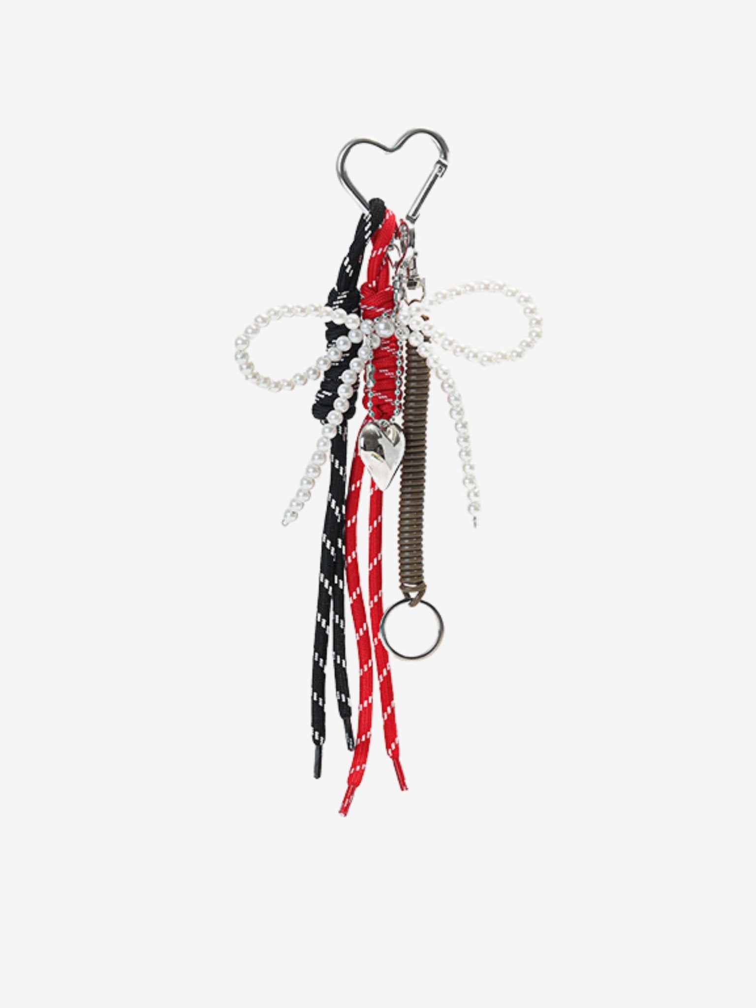 Oriantha | Pearl Bow Charm – Elegant, Feminine & Timeless - in Red | Arvea Bags