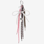 Oriantha | Pearl Bow Charm – Elegant, Feminine & Timeless - in Salmon Pink | Arvea Bags