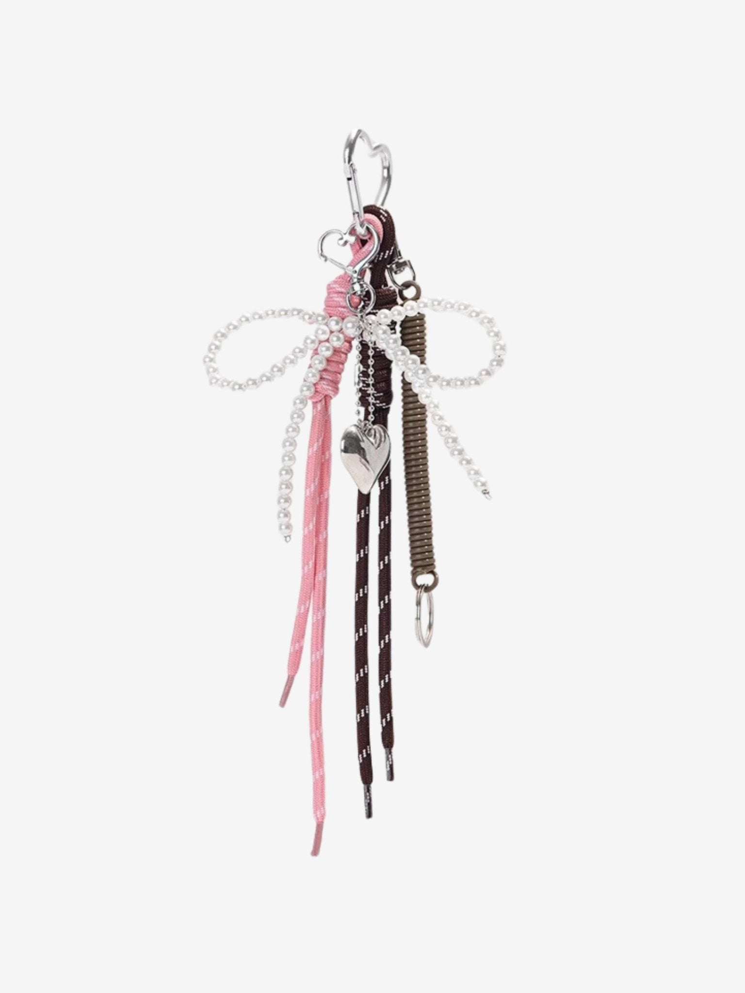 Oriantha | Pearl Bow Charm – Elegant, Feminine & Timeless - in Salmon Pink | Arvea Bags