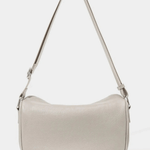 Oriselle | Taupe Leather Chain Shoulder Bag – Modern & Chic - in Black | Arvea Bags