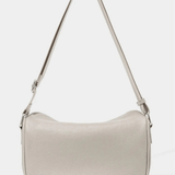 Oriselle | Taupe Leather Chain Shoulder Bag – Modern & Chic - in Black | Arvea Bags