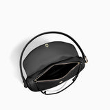 Paloma Leather Shoulder Bag – Modern Designer Hobo for Women - in Black | Arvea Bags