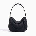 Paloma Leather Shoulder Bag – Modern Designer Hobo for Women - in Black | Arvea Bags