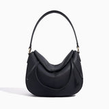 Paloma Leather Shoulder Bag – Modern Designer Hobo for Women - in Black | Arvea Bags
