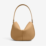 Paloma Leather Shoulder Bag – Modern Designer Hobo for Women - in Khaki | Arvea Bags