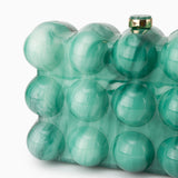 Pearl Bubble Clutch – Sculptural Acrylic Evening Bag - in Green | Arvea Bags