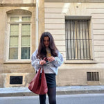 Ravellea | Luxe Black Leather Hobo Bag – Minimal & Chic - in Beige | Arvea Bags