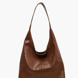 Ravellea | Luxe Black Leather Hobo Bag – Minimal & Chic - in Brown | Arvea Bags