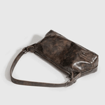 Raven | Luxe Distressed Leather Shoulder Bag – Edgy & Bold - in Brown | Arvea Bags