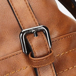 Retro Camel Leather Handbag – Vintage Style Shoulder Bag - in Camel | Arvea Bags