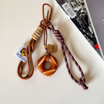 Rhiannon | Handcrafted Wooden Knot Bag Charm – Rustic, Artistic & Unique - in Deep Brown | Arvea Bags