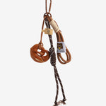 Rhiannon | Handcrafted Wooden Knot Bag Charm – Rustic, Artistic & Unique - in Light Brown | Arvea Bags