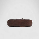 Riley | Black Buckle Strap Shoulder Bag – Bold & Trendy - in Brown | Arvea Bags