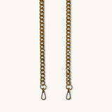Rivendia | Chunky Gold Curb Chain Strap – Bold & Timeless Accessory - in Gold | Arvea Bags