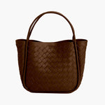 Rizelle Tote Bag – Structured Everyday Handbag with Minimalist Design - in Brown | Arvea Bags
