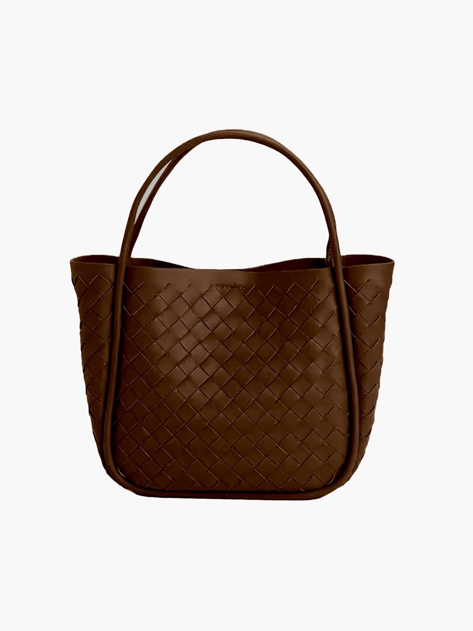 Rizelle Tote Bag – Structured Everyday Handbag with Minimalist Design - in Brown | Arvea Bags