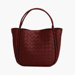 Rizelle Tote Bag – Structured Everyday Handbag with Minimalist Design - in Burgundy | Arvea Bags