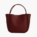 Rizelle Tote Bag – Structured Everyday Handbag with Minimalist Design - in Burgundy | Arvea Bags