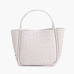 Rizelle Tote Bag – Structured Everyday Handbag with Minimalist Design - in White | Arvea Bags