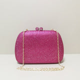 Rosé | Crystal Embellished Pink Evening Clutch – Bold Elegance - in Salmon Pink | Arvea Bags