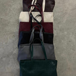 Rosetta Woven Shoulder Tote Bag – Minimalist Design - in Black | Arvea Bags