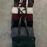Rosetta Woven Shoulder Tote Bag – Minimalist Design - in Black | Arvea Bags