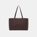 Rosetta Woven Shoulder Tote Bag – Minimalist Design - in Brown | Arvea Bags