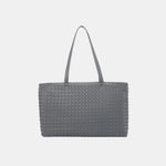Rosetta Woven Shoulder Tote Bag – Minimalist Design - in Grey | Arvea Bags