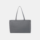 Rosetta Woven Shoulder Tote Bag – Minimalist Design - in Grey | Arvea Bags