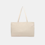 Rosetta Woven Shoulder Tote Bag – Minimalist Design - in Off White | Arvea Bags