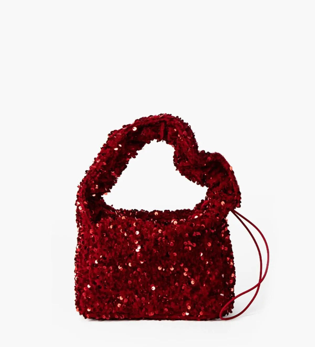 Ruby | Sequined Mini Bag – Glamorous & Dazzling - in Wine Red | Arvea Bags