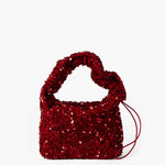 Ruby | Sequined Mini Bag – Glamorous & Dazzling - in Wine Red | Arvea Bags