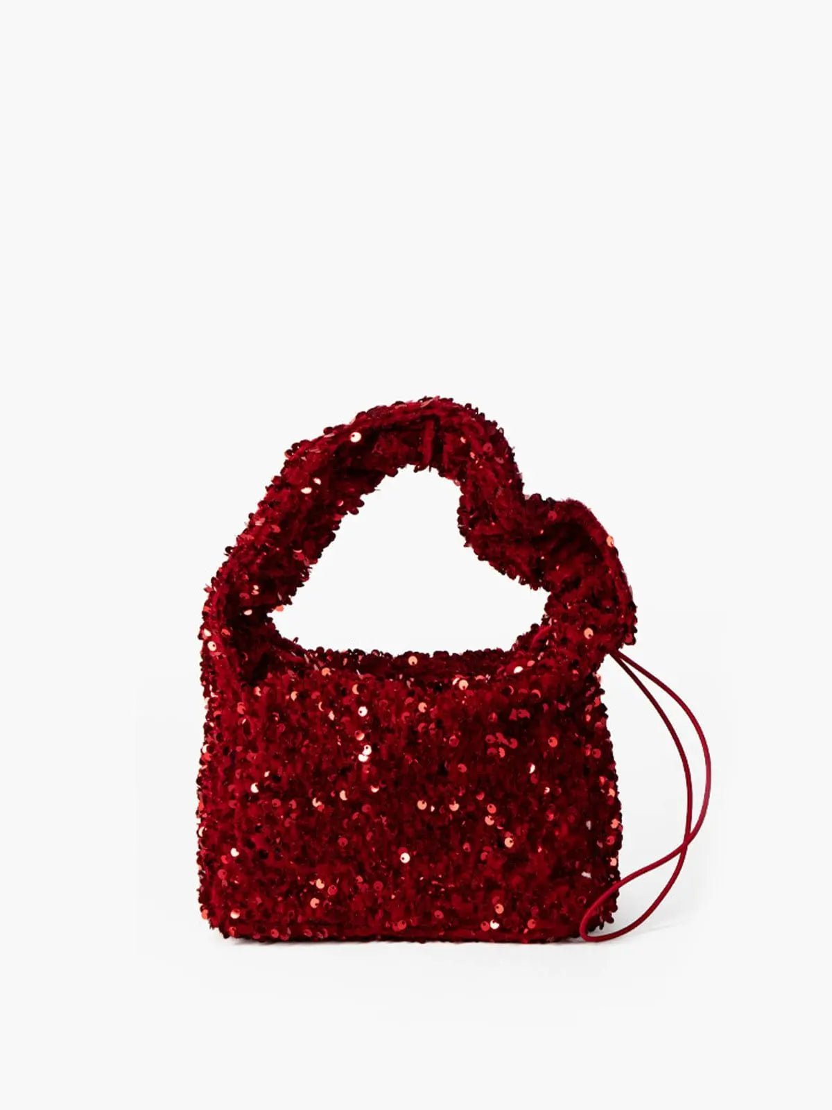 Ruby | Sequined Mini Bag – Glamorous & Dazzling - in Wine Red | Arvea Bags
