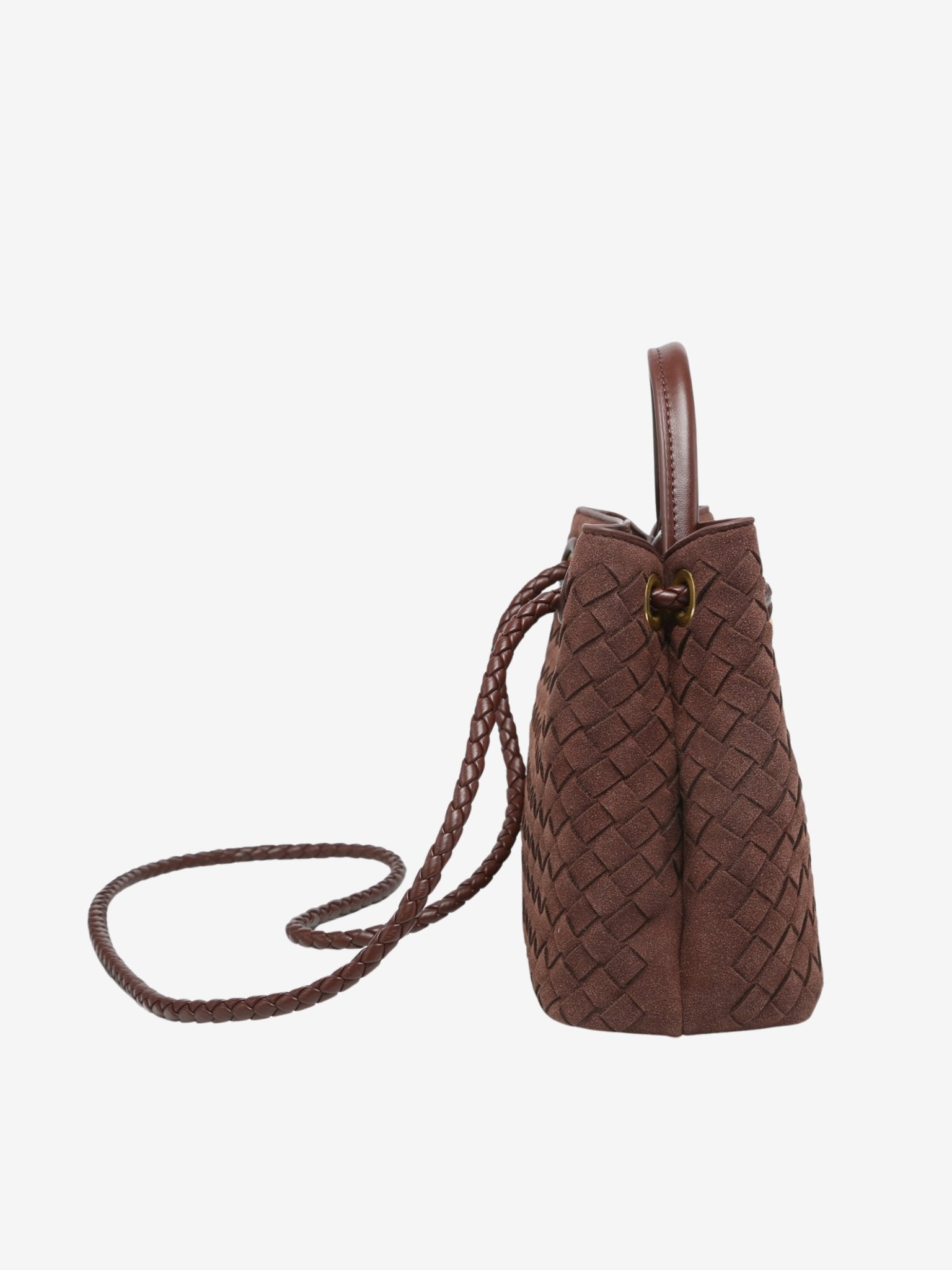 Sabine Woven Suede Handbag – Artisanal, Chic Sophisticated - in Black | Arvea Bags